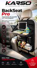 KARSO BackSeat Pro - organizador de respaldo con mesa plegable