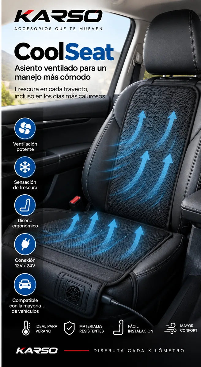 KARSO CoolSeat - cojín ventilado para asiento de auto