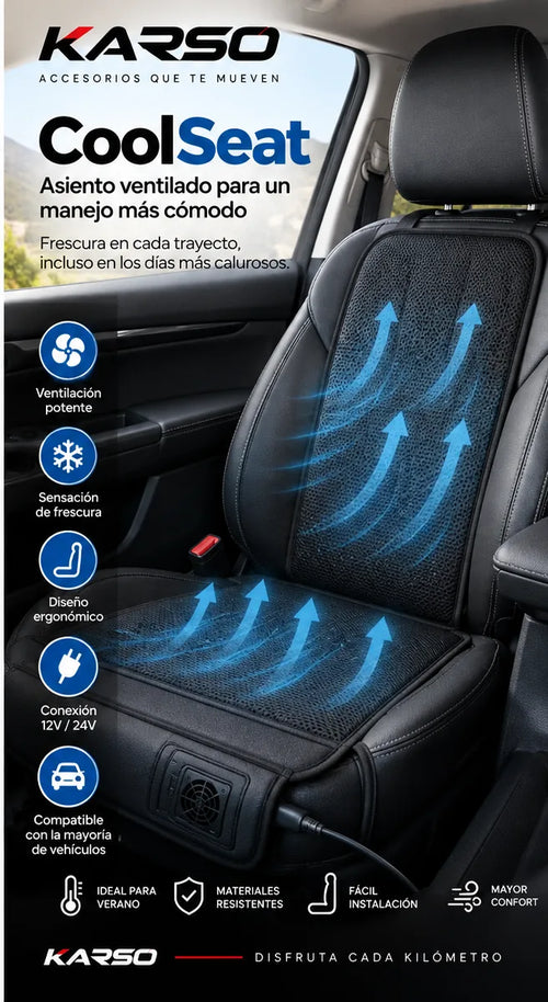 KARSO CoolSeat - cojín ventilado para asiento de auto