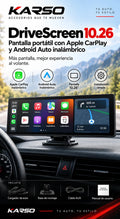 KARSO DriveScreen 10.26 - CarPlay y Android Auto inalámbrico