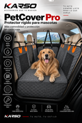 KARSO PetCover Pro - protector rígido para mascotas con detalles naranjas